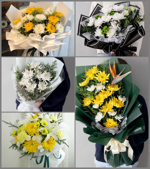 四川成都彭州市葛仙山镇华南村白事花束代送